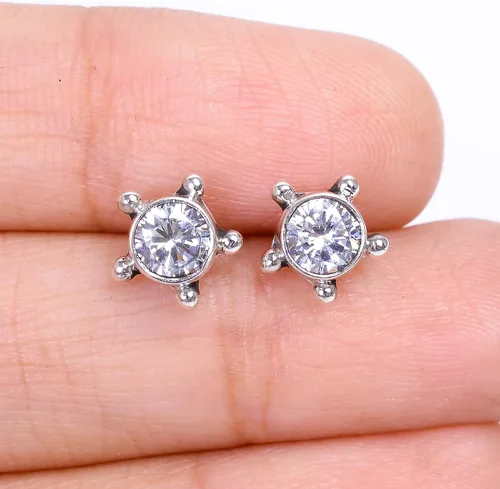 Miniatura 68 de Round Gemstone Stud Design 2