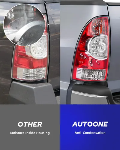 Miniatura 7 de AUTOONE Conjunto de luces traseras para Toyota Tacoma, conjunto de lámpara trasera para camioneta Tacoma 2005-2015, parte trasera de fábrica, OEM