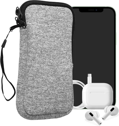 Miniatura 79 de kwmobile Funda universal para teléfono tamaño XS - 3,5/4 pulgadas - Funda de neopreno para teléfono inteligente con cremallera - Funda impermeable