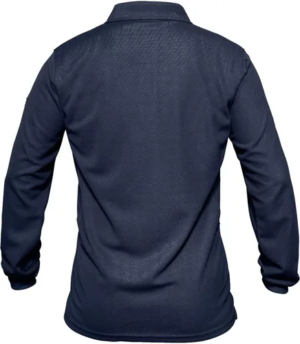 Miniatura 2 de MAGCOMSEN Camisas polo para hombre, 3 botones, secado rápido, manga larga, tácticas, camisa de golf