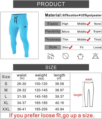 Miniatura 6 de Brokig - Pantalones deportivos con cremallera para hombre, pantalones casuales para entrenamiento y gimnasia, cómodos pantalones de chándal