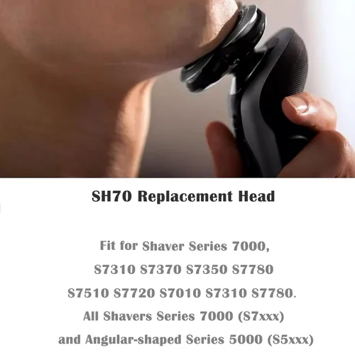 Miniatura 2 de SH70 - Cuchillas de repuesto compatibles con afeitadoras eléctricas Philips Series 7000, cabezales de repuesto compatibles con noreclo Series S7000