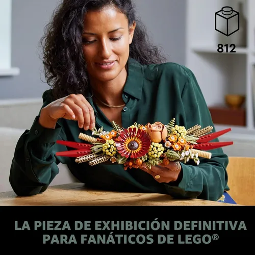 Miniatura 2 de LEGO Icons - Juego de centro de mesa de flores secas para adultos, a partir de 18 años, decoraciones de otoño y Acción de Gracias para mesa