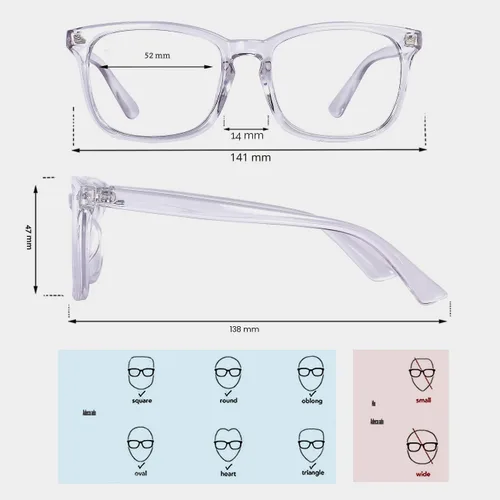 Miniatura 3 de MAXJULI - Lentes de bloqueo de luz azul, para lectura en computadora/juegos/TV/teléfonos para mujeres y hombres (transparentes)