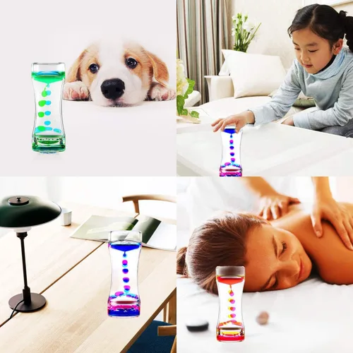 Miniatura 5 de Liquid Motion Bubbler - Temporizador sensorial, 2 minutos, gran juguete sensorial calmante de burbujas para niños con autismo, TDAH, ansiedad