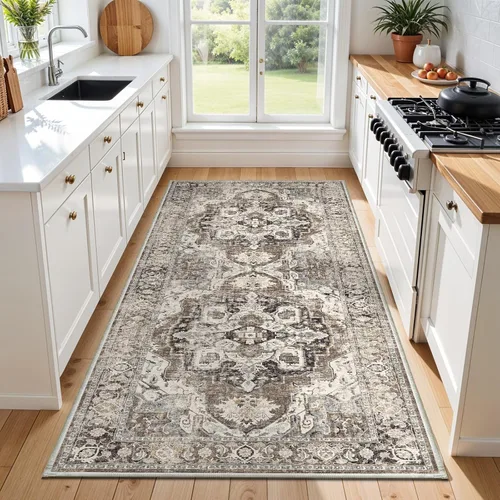 Miniatura 61 de YOUFORTONG Alfombras Corredoras de 2x10 para Pasillos, Alfombra de Cocina Suave, Alfombra Corredera Antideslizante con Respaldo de Goma para Baño