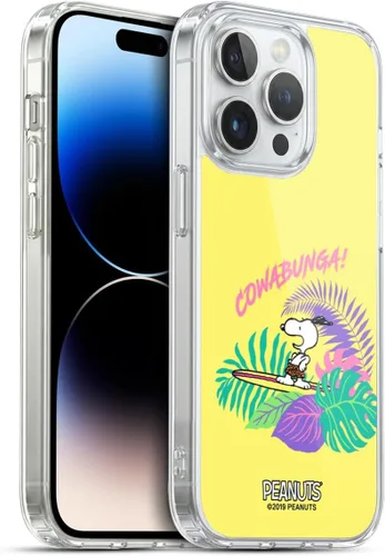 Miniatura 8 de Head Case Designs Peanuts Tropical Surf Snoopy Aloha Disco Gel Funda con licencia oficial [protección de grado militar] compatible con Apple iPhone
