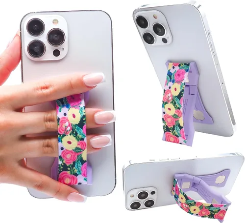 Miniatura 52 de LOVEHANDLE PRO Premium Phone Grip - Correa de silicona para teléfono - Soporte magnético para teléfono y soporte para teléfono inteligente y tableta