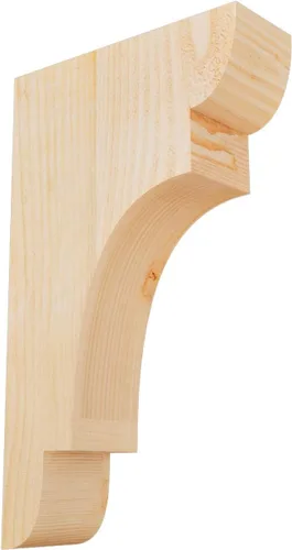 Miniatura 113 de Ekena Millwork COR04X12X12NEB00RWR 4 pulgadas de ancho x 12 pulgadas de profundidad x 12 pulgadas de alto New Brighton Rough Sawn Corbel, cedro rojo
