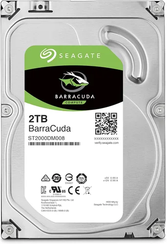 Miniatura 3 de Seagate BarraCuda - Disco duro interno de 2 TB, SATA de 3.5 pulgadas 6 Gb/s, 7200 RPM, 256 MB caché, embalaje libre de frustración