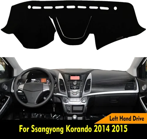 Miniatura 2 de Alfombrilla para salpicadero de coche, compatible con SsangYong Korando 2014 2015