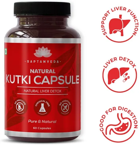 Miniatura 7 de SAPTAMVEDA Cápsulas Kutki Premium (60 Cápsulas) Pack 1