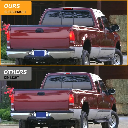 Miniatura 4 de R&F Auto Tercera Luz de Freno Estroboscópica LED de Repuesto para 1999-2016 F250 F350 F450 F550 Super Duty, para Ranger 1993-2011, 3ª Luz de Freno