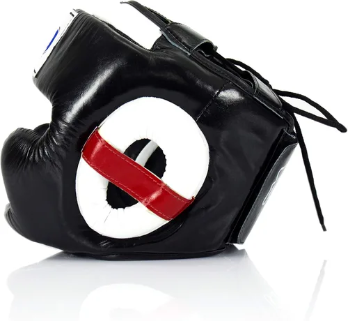 Miniatura 2 de Fairtex Muay Thai & Boxing Headgear Protector de cabeza protector con correas ajustables, acolchado multicapa, visión mejorada y cobertura
