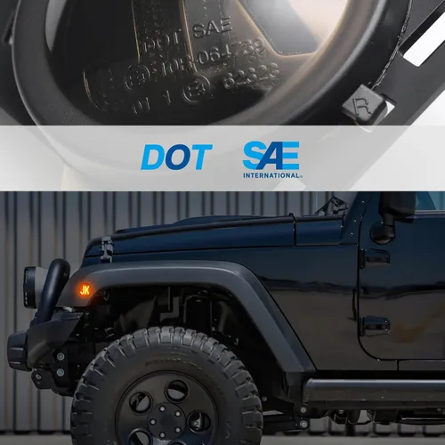 Miniatura 5 de Luces de posición laterales para Jeep Wrangler JK/JKU 2007-2018, luz LED de guardabarros delantero, Plug & Play, lámpara de estacionamiento