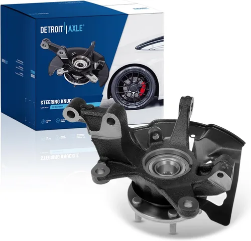 Miniatura 100 de Detroit Axle - Conjunto de manguetas de dirección delanteras de 2 piezas para Hyundai Accent 06-11, 2 manguetas de dirección y conjunto de buje