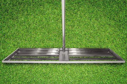 Miniatura 11 de Varomorus Rastrillo de nivel de césped de acero inoxidable – Herramienta profesional de nivelación de patio, jardín y césped de 30 pulgadas