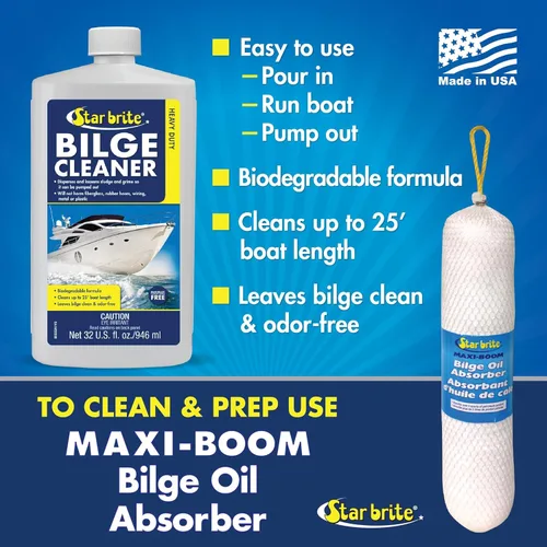 Miniatura 5 de STAR BRITE Limpiador de sentina resistente, simple y fácil de usar, verter, lancha y bombea, emulsiona aceite, combustible y deja la sentina limpia
