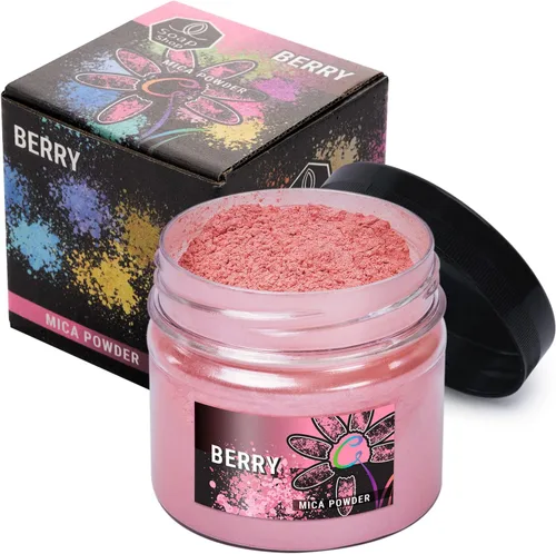 Miniatura 12 de Polvo de mica cereza 2 oz - Tinte para hacer jabón - Color único - Suministros para hacer jabón a mano - Pigmento de color de resina epoxi - Polvo
