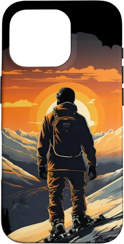 Miniatura 20 de Snowboarding Snowboard Snowboarder Mountain Sunset Case for iPhone 17