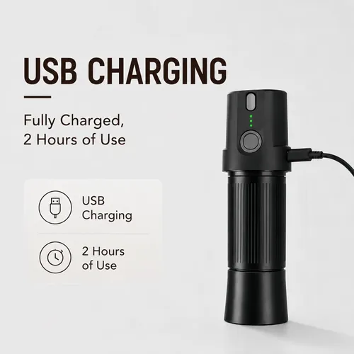 Miniatura 7 de Molinillo de café eléctrico y manual 2 en 1 con rebabas de acero inoxidable de 1.575 pulgadas, molino de fresas totalmente metálico recargable por