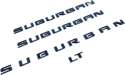 Miniatura 6 de 3 piezas de emblemas Suburban 3D letras distintivo adhesivo de nombre matrícula de reemplazo para 2019 2020 2021 2022 2023 Suburban genuino 84910061