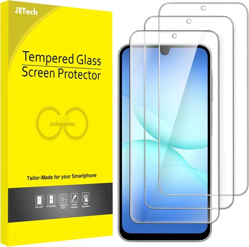 Miniatura 14 de JETech Protector de pantalla para Samsung Galaxy A53 5G / A52 / A52 5G / A52s 5G, película de vidrio templado 9H, antiarañazos, transparente HD