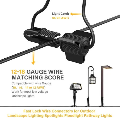 Miniatura 2 de Conector de cable de bajo voltaje Torsión de bloqueo rápido con conectores de cable eléctrico Tapón de terminales de tornillo para iluminación
