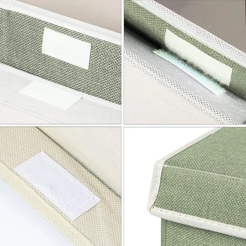 Miniatura 6 de popoly Caja Grande de Juguetes con Tapa, Contenedor de Juguetes Plegable y Resistente Cajas Organizadoras de Almacenamiento Cestas para Niños, Verde