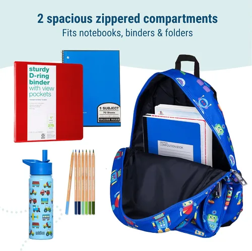 Miniatura 5 de Wildkin - Mochila infantil de 15 pulgadas para niños y niñas