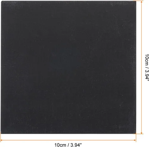 Miniatura 2 de PATIKIL Paneles de lienzos de pintura para pintura, paquete de 4 paneles cuadrados de madera de 4 x 4 pulgadas, paneles de arte en blanco estirados