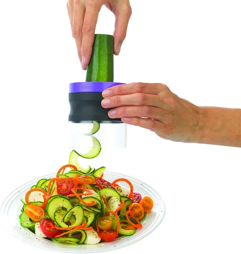 Miniatura 2 de Good Cook 10807 Spiralizer - Cortador de verduras de mano, 3 en 1, cortador en espiral de verduras de alta resistencia, máquina para hacer