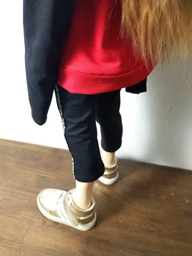 Miniatura 6 de Ropa de muñeca de 11.8 in/17.7 in y 23.6 in, pantalones negros para 1/3 1/4 1/6 BJD Accesorios SD DIY Juguetes de moda (1/3)