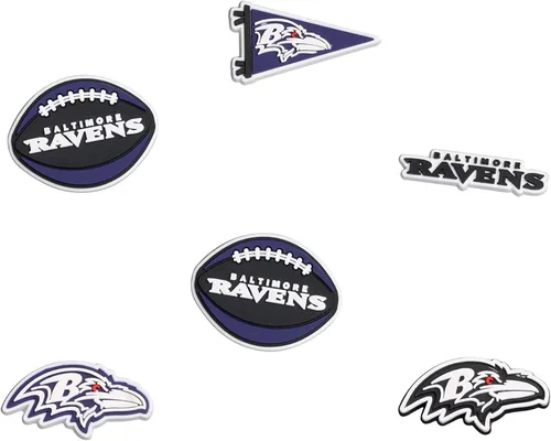 Miniatura 25 de FOCO unisex-adult NFL Team Logo 6-Pack Shoe Charms