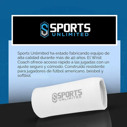 Miniatura 8 de Sports Unlimited Banda Instructora Triple para Adultos, Muñequeras de Fútbol para Jugadas, Muñequeras de Béisbol, Bandas de Brazo QB Negro