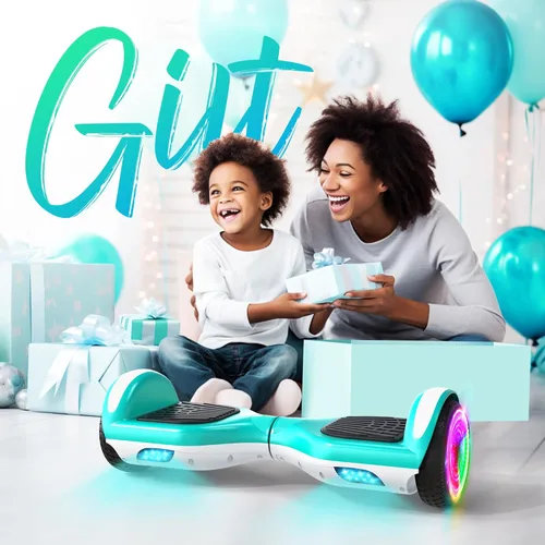 Miniatura 7 de SISIGAD Scooter, 6.5" Flash Wheels & Corlorful LED Lights, All for Girls Boys Kids Ages 6+ M-Verde Blanco