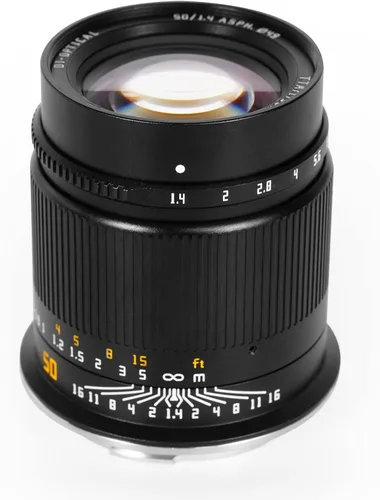 Miniatura 12 de TTArtisan Lente de cámara sin espejo F1.4 de 1.969 in F1.4 con gran apertura manual, montaje en L compatible con S1, S1R, S1H, S5, L, T, TL, TL2, CL