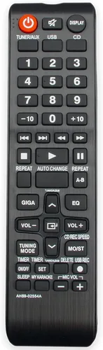 AH59-02554A - Repuesto de control remoto para Samsung Mini-Compact System MX-F630 MX-F730 MX-F630B MX-F730B MX-F830 MX-F850 MX-F830B MX-F630B/ZA