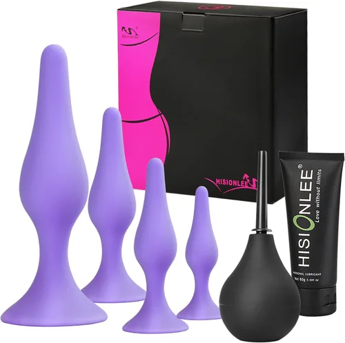 Miniatura 7 de Tapones Anales Juguetes Sexuales, HISIONLEE 5PCS Juguetes Sexuales Anales de Silicona Kit de Entrenamiento de Tapón Anal para Juguetes Sexuales