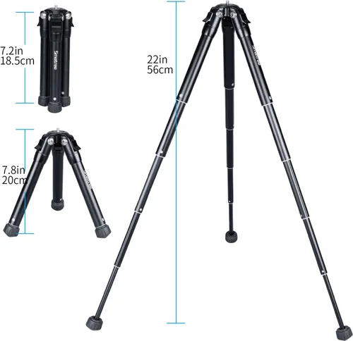 Miniatura 3 de Smatree Trípode extensible, altura ajustable, trípode de viaje de escritorio para Gopro/Osmo Mobile/Gimbal Handle Grip Stabilizer/Smooth 4/Crane