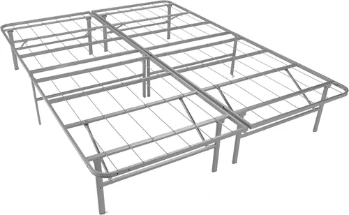 Miniatura 8 de Mantua Base de cama de plataforma premium en plata, reemplaza el somier y la base de cama