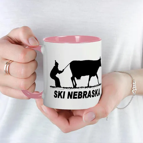 Miniatura 87 de CafePress I Love Nebraska Taza de café de cerámica de 11 oz (11.0 fl oz)