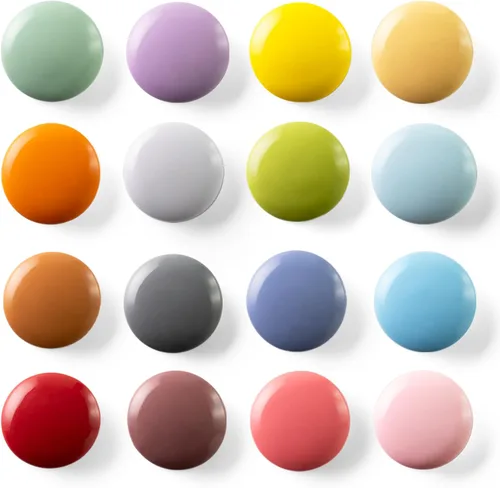 SUNURS Imanes de refrigerador de 16/9 piezas, bonitos y coloridos – Imanes de refrigerador con acabado brillante y mate para pizarra blanca,