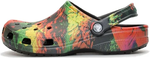 Miniatura 114 de Zuecos Crocs clásicos con diseño de teñido anudado marmoleado para mujer