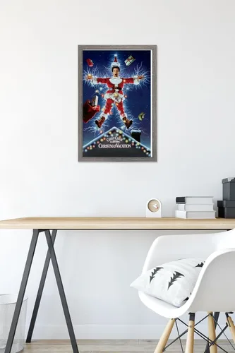 Miniatura 6 de National Lampoon's Christmas Vacation - Póster de pared de una hoja, 22.4 pulgadas de largo x 14.7 pulgadas de ancho, versión enmarcada de madera