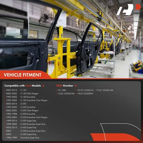 Miniatura 3 de A-Premium Regulador de Ventana Eléctrica Delantera Izquierda del Lado del Conductor con Motor de Repuesto para Ford E-150 2003-2014, E-250 Econoline