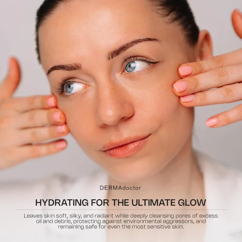 Miniatura 4 de DERMAdoctor Aceite limpiador hidratante y removedor de maquillaje; limpiador facial suave sin fragancia formulado por dermatólogos con aceite