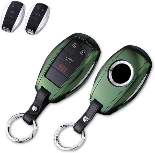 Miniatura 8 de Funda de metal de aluminio prémium para llavero Bentley Bentayga Flying Spur GT 2018-2021 con llavero