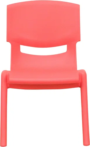 Miniatura 8 de Flash Furniture - Silla escolar apilable de plástico azul con altura de asiento de 10 1/2 pulgadas