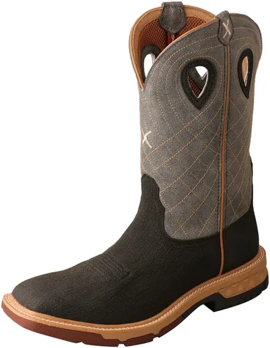 Miniatura 9 de Twisted X Mens 12" Pull On Soft Toe Western Work Boot